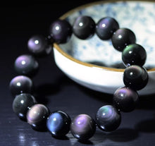 Lade das Bild in den Galerie-Viewer, Regenbogen Obsidian Armband Edelsteine
