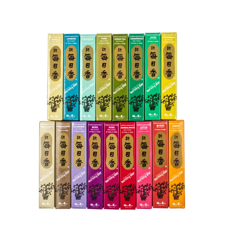 18 Düfte Set SALE Japanische Räucherstäbchen Morning Star | 50 Sticks | Nippon Kodo
